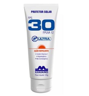 Protetor Solar FPS 30 com Repelente 120 Gr - Mavaro